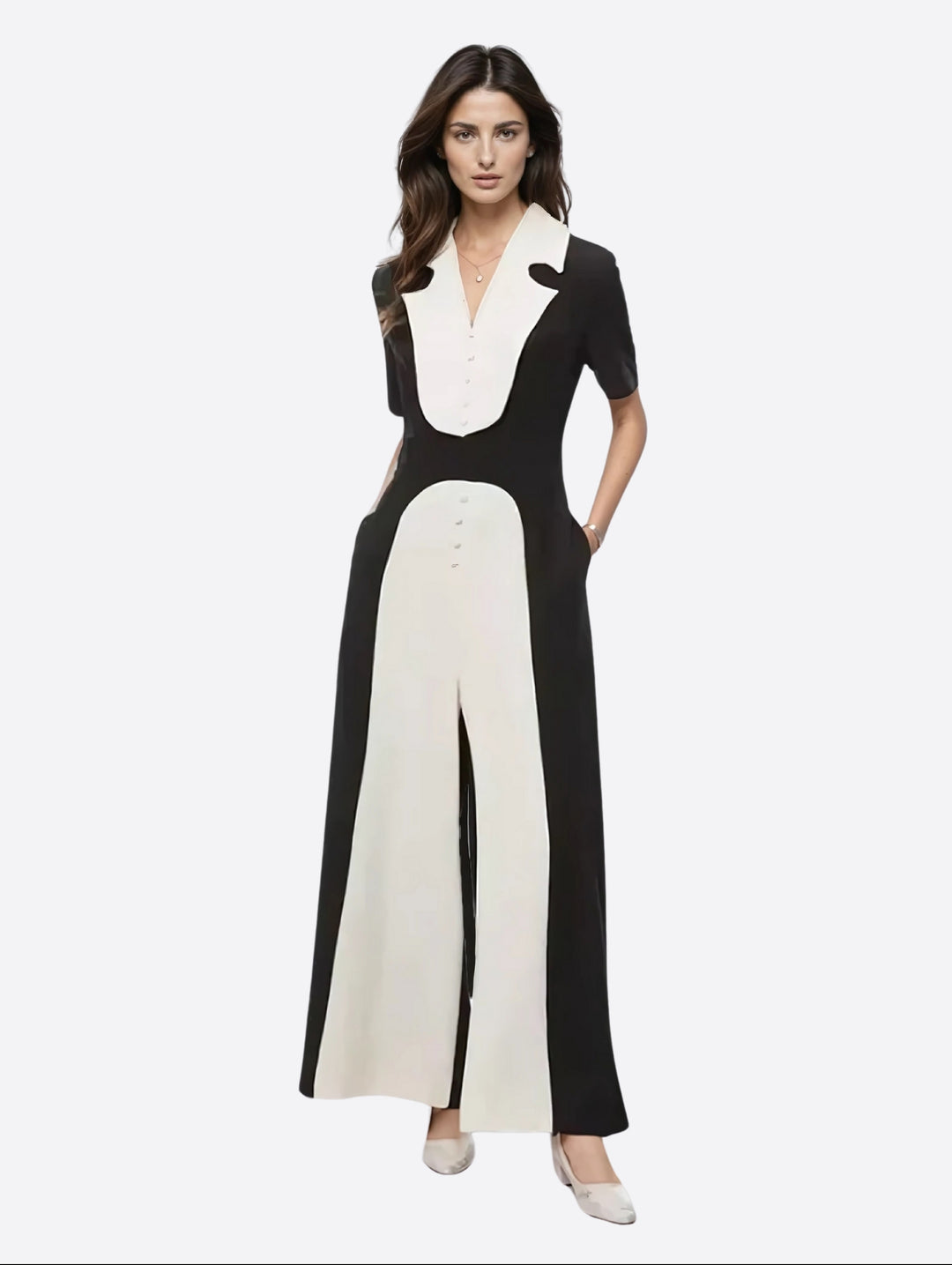 S2 26 Look 77 Maxi Jumpsuit Dress
