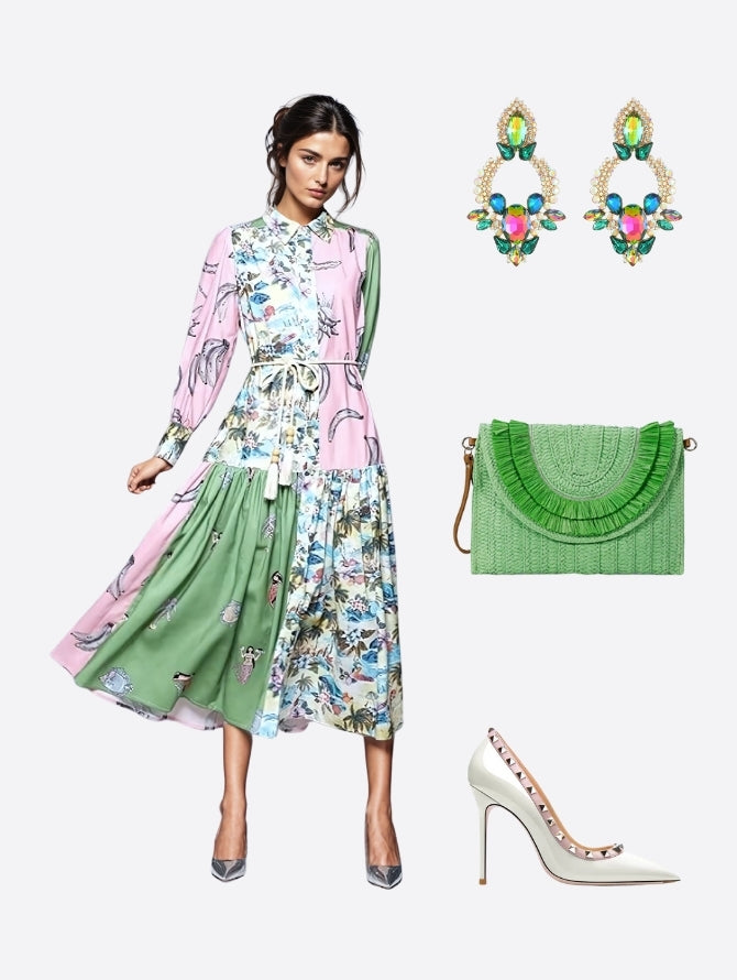 S1 25 Look 23 Calf & Midi Dress