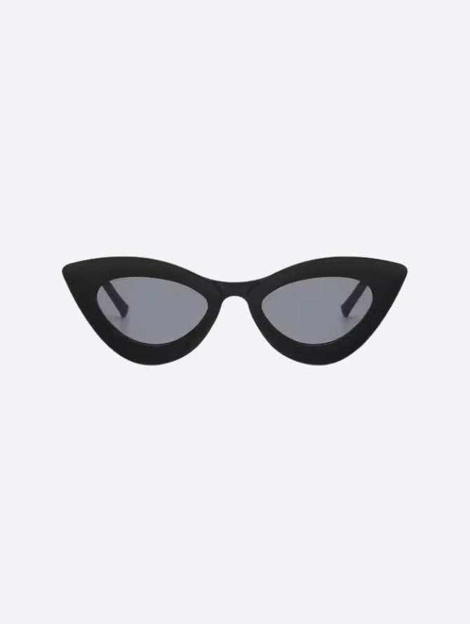 Matte Black Cat-Eye Sunglasses